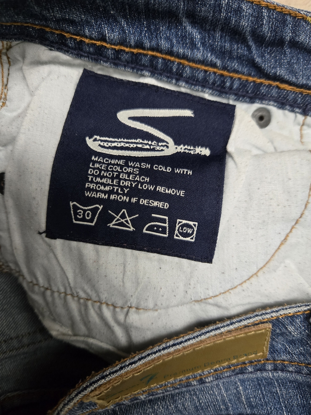 Seven7 Vintage Premium Flare Pink Stiched Pocket Denim Jeans Y2K Size 30 - Picture 4 of 6